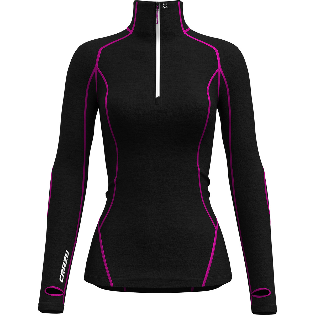 Image of Crazy Donna Maglia a manica lunga Allure Zip