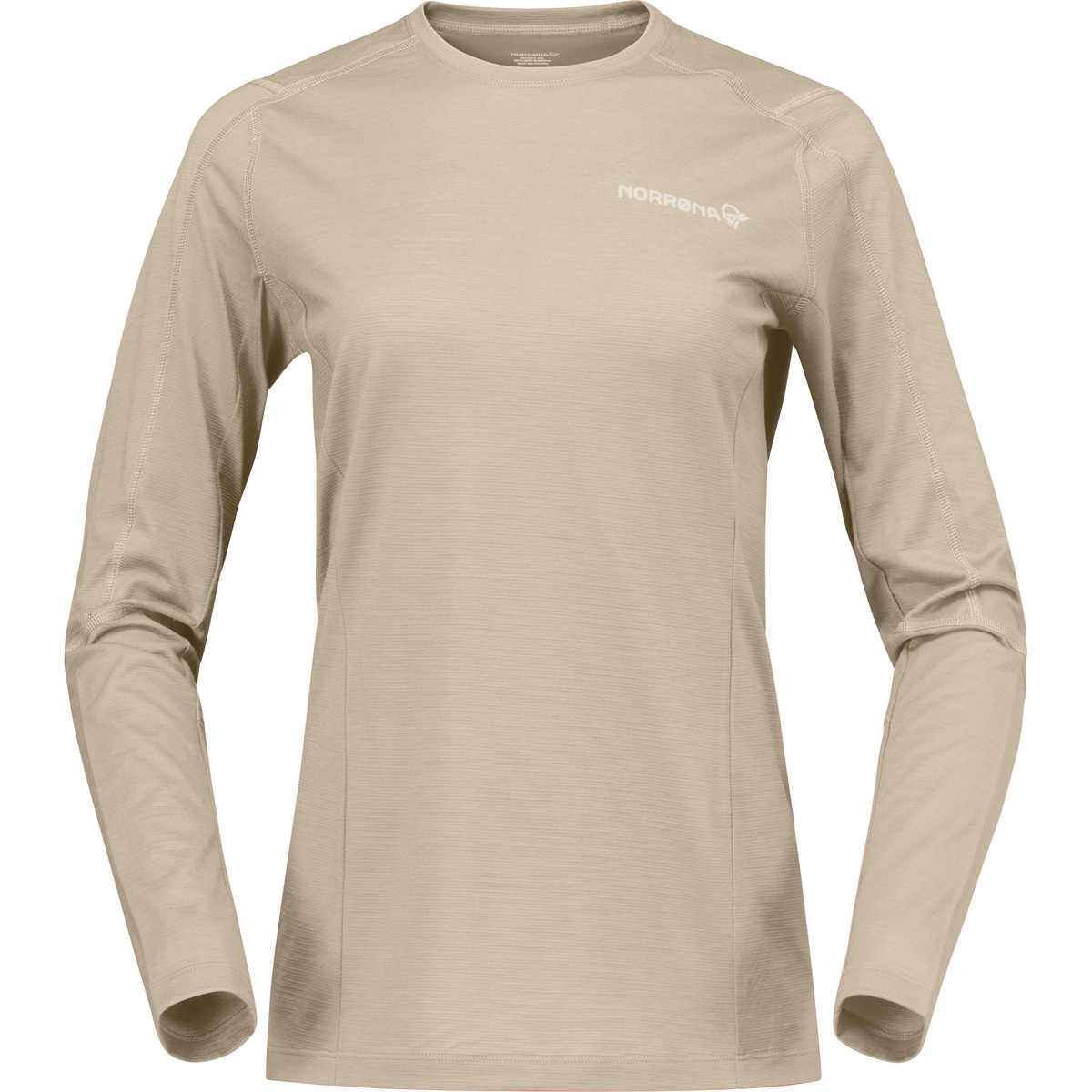 Norrona Donna Maglia a manica lunga Falketind EqualiserUll (Taglia S, Beige)