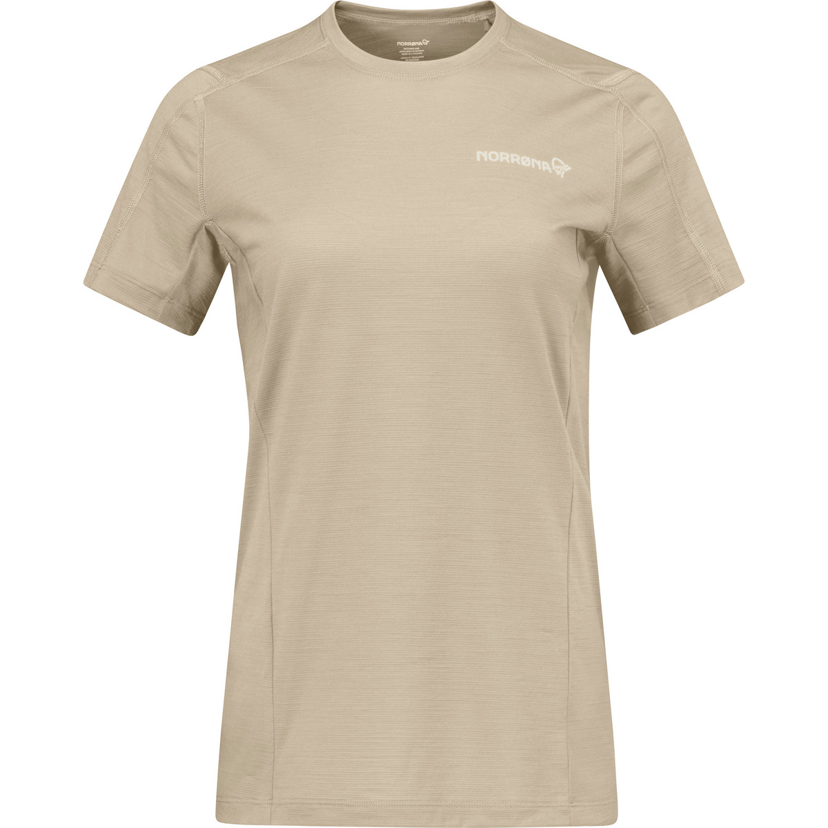 Norrona Donna Maglietta Falketind EqualiserUll (Taglia XS, Beige)