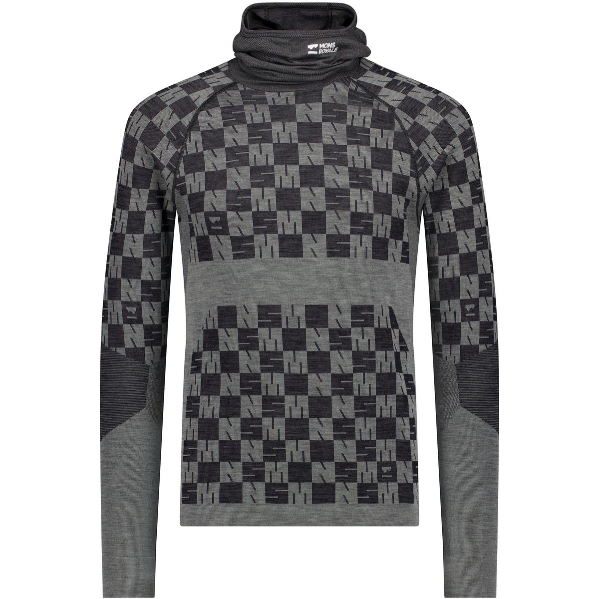 Image of Mons Royale Uomo Maglia a manica lunga Ascender Merino Seamless Hood