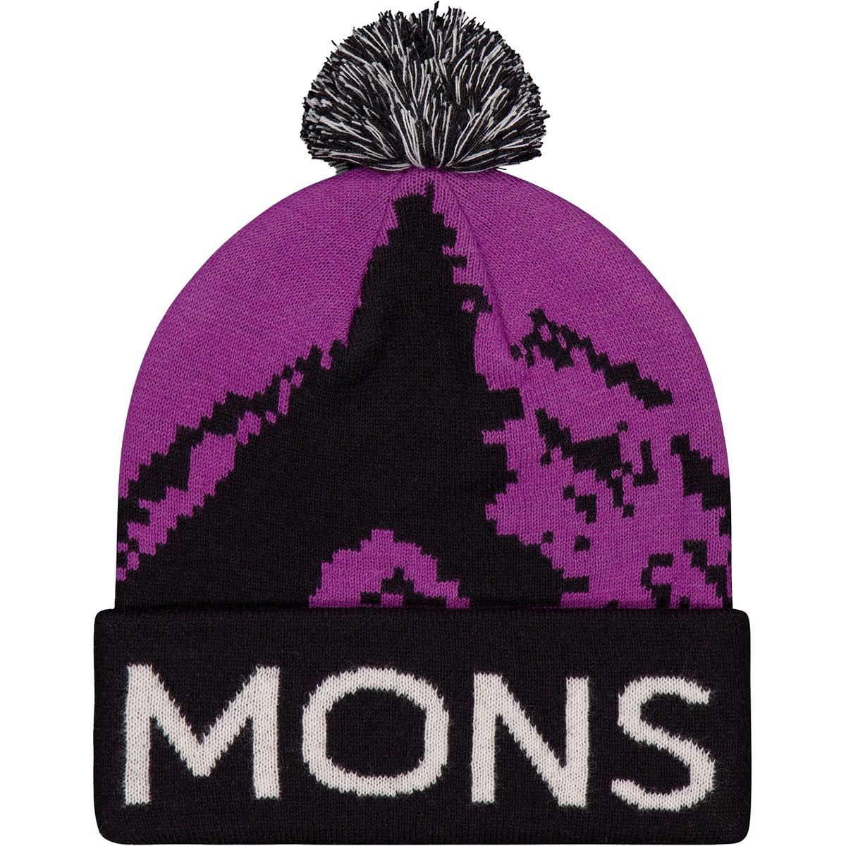 Image of Mons Royale Cappellino Mtn Pixel Merino Pom Pom