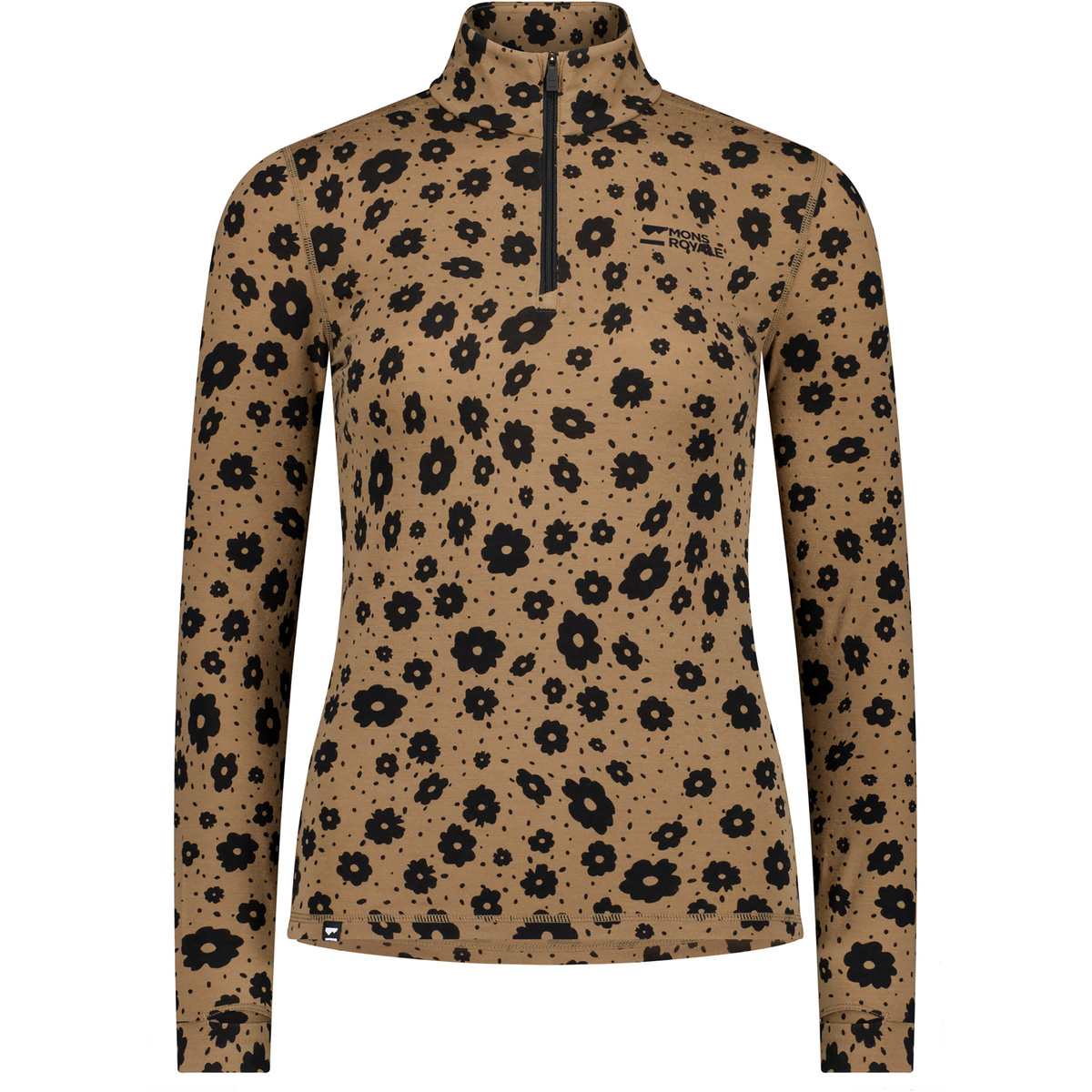 Image of Mons Royale Donna Maglia a manica lunga Cascade Merino 1/4 Zip