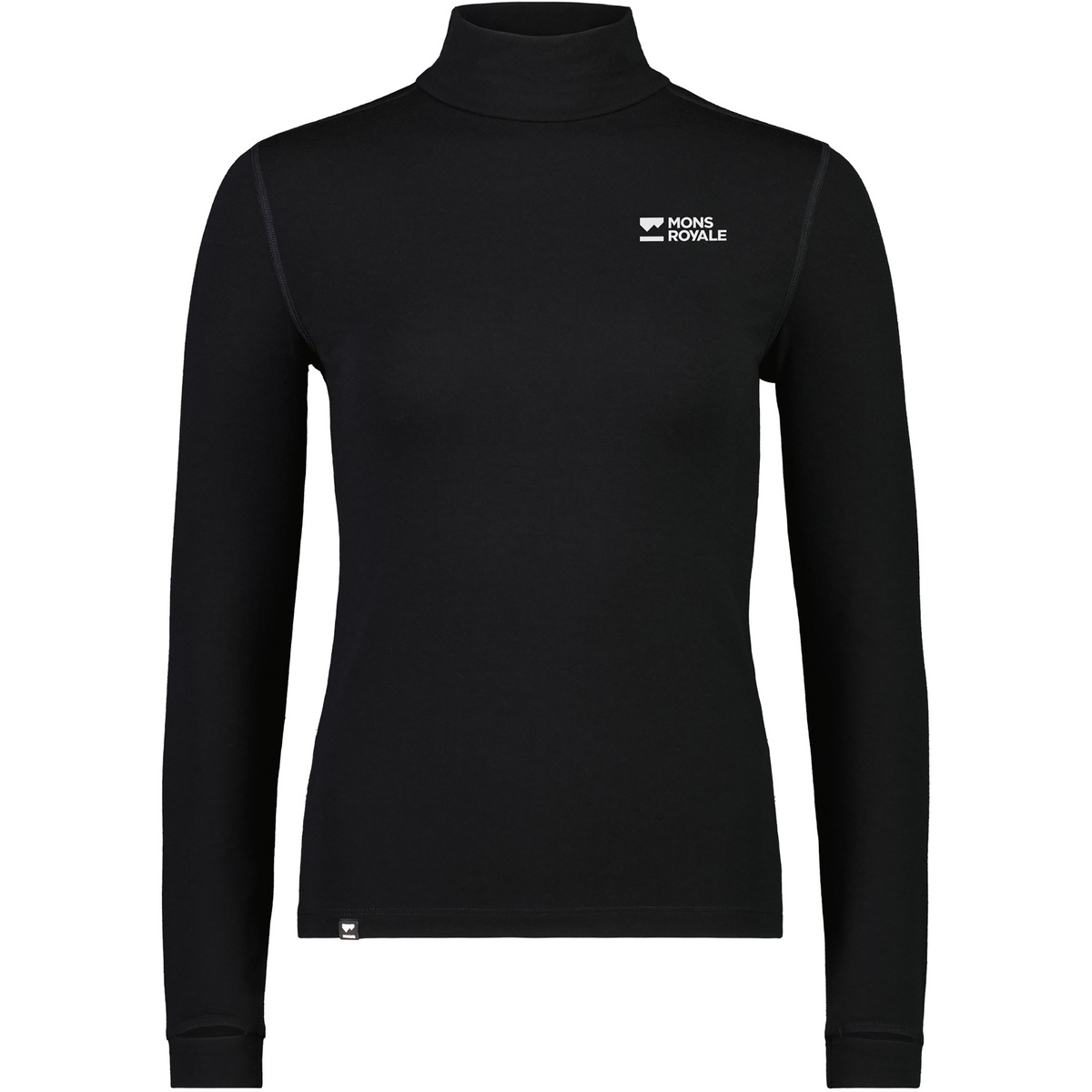 Image of Mons Royale Damen Cascade Merino Mock Neck Longsleeve