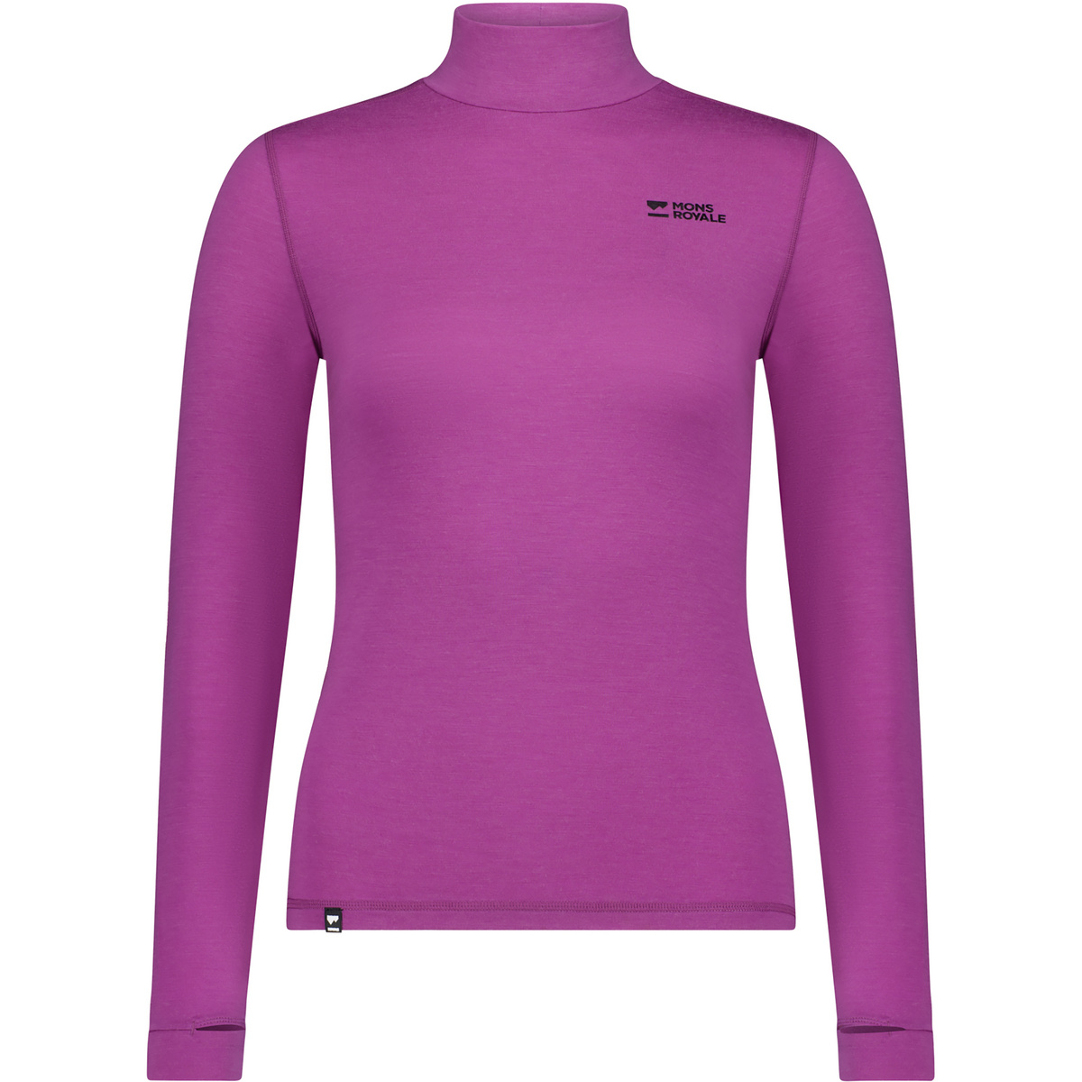 Image of Mons Royale Donna Maglia a manica lunga Cascade Merino Mock Neck
