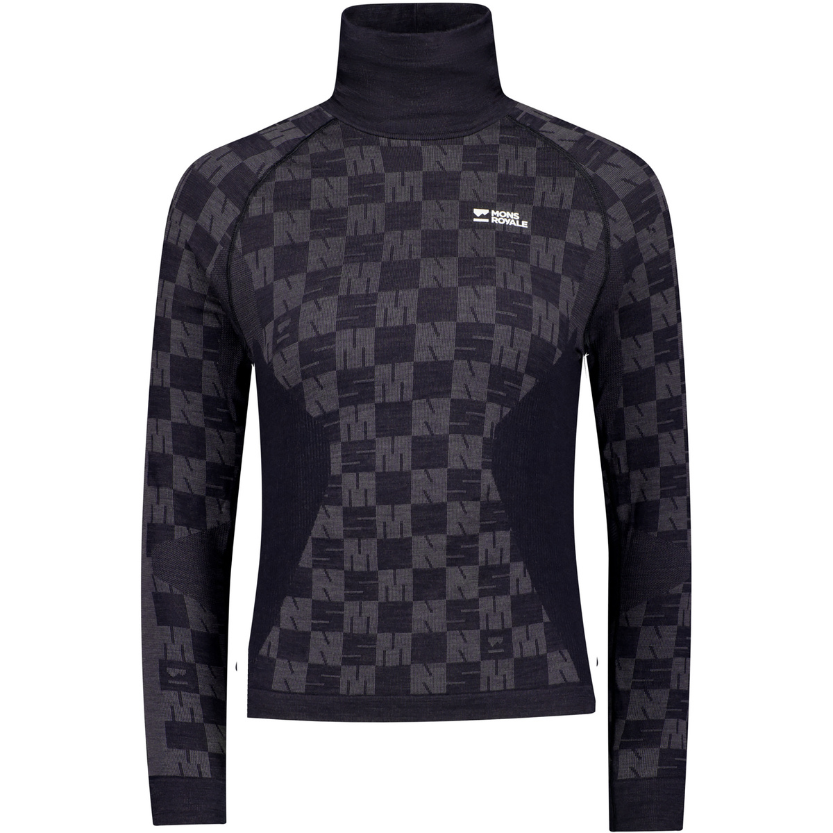 Image of Mons Royale Damen Ascender Merino Seamless Mock Longsleeve