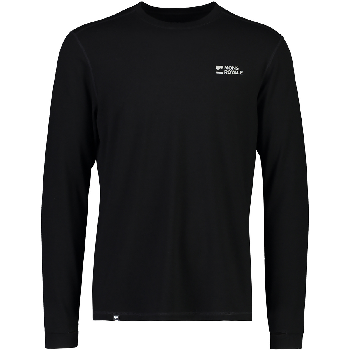 Mons Royale Herren Cascade Merino Longsleeve (Größe XXL, schwarz)