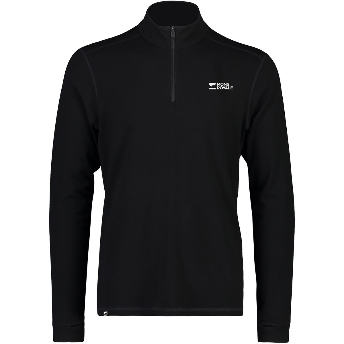 Image of Mons Royale Herren Cascade Merino 1/4 Zip Longsleeve