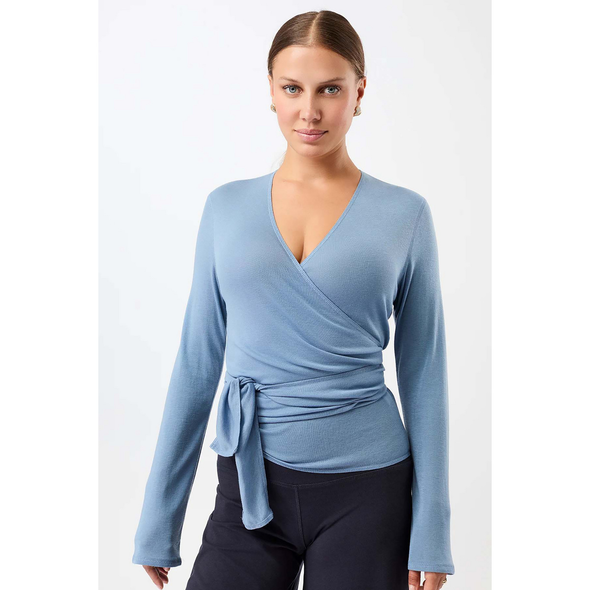 Mandala Femme Veste Cozy Wool Wrap (taille M, Bleu)