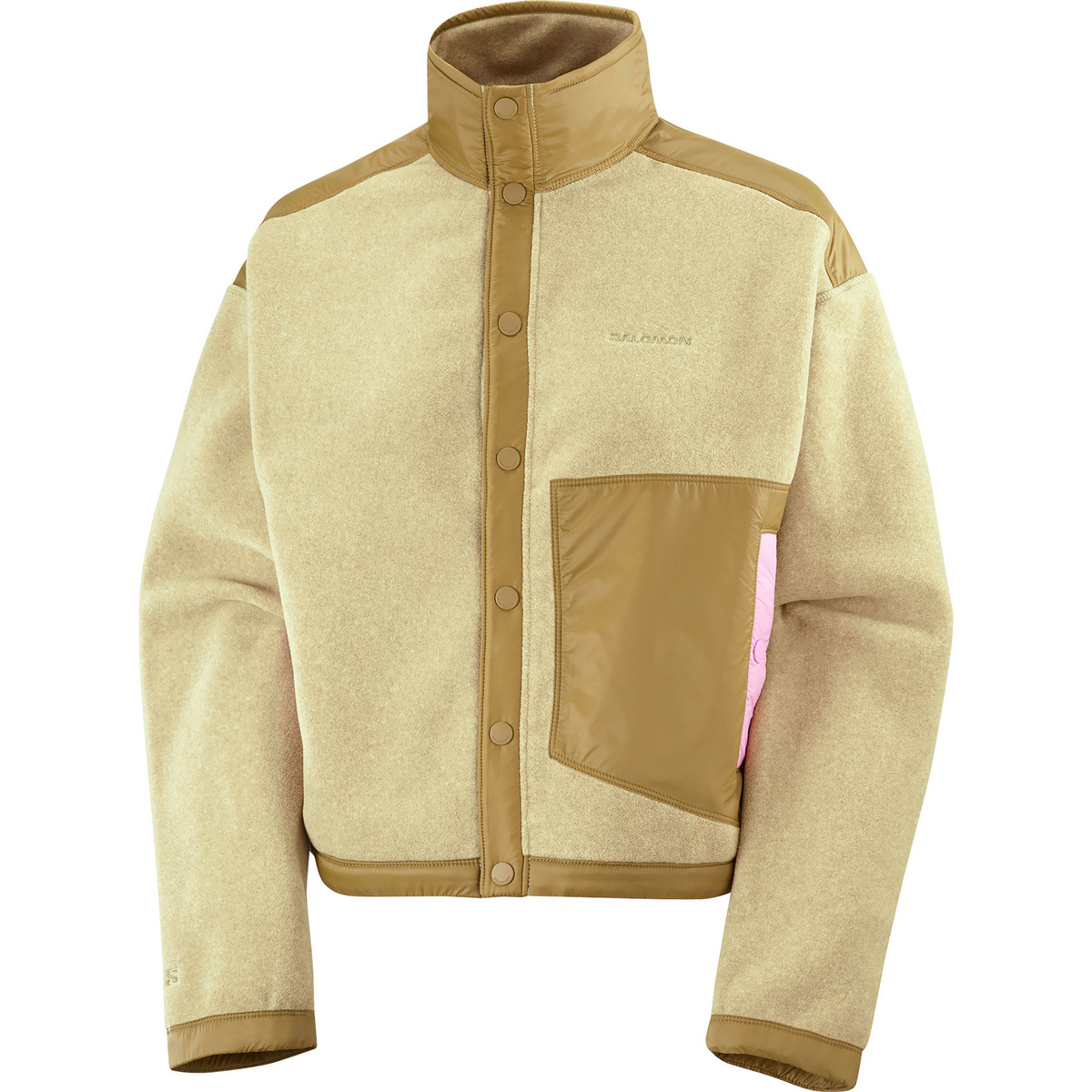 Salomon Damen Chroma Fleece Jacke (Größe M, gruen)