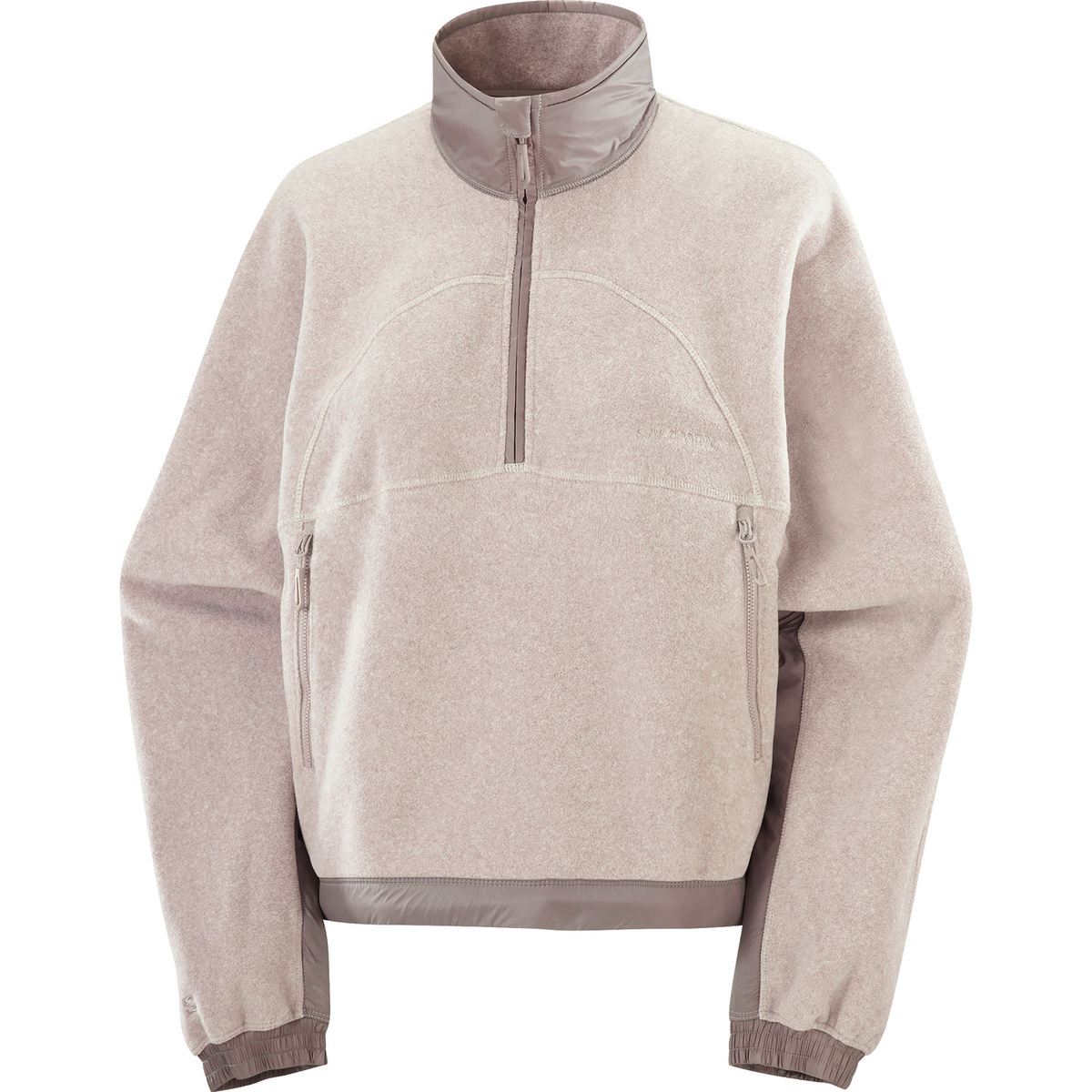 Image of Salomon Donna Pullover Chroma Fleece Crop