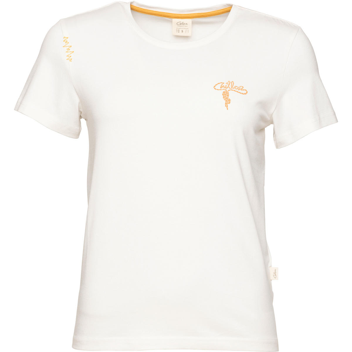 Image of Chillaz Donna Maglietta Iseo Mountain Logo