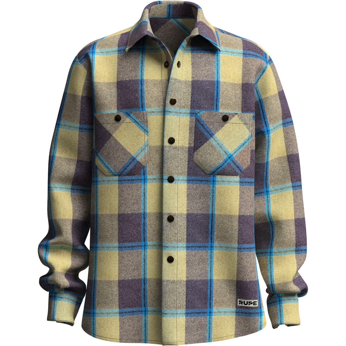 Image of Rupe Camicia Checked Wool Flannel