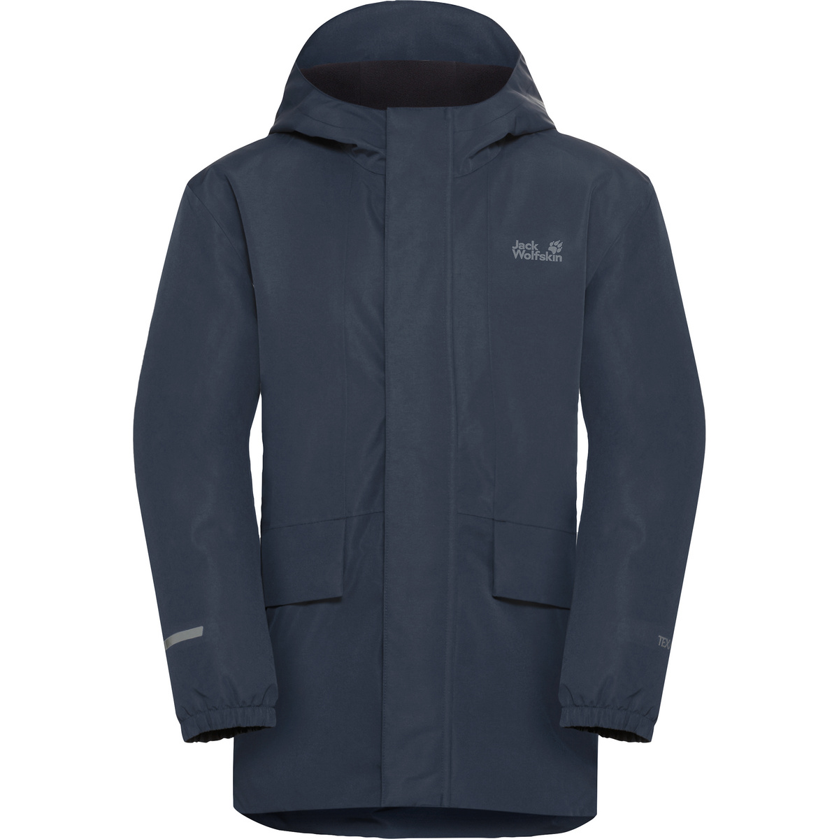 Jack Wolfskin Kinder Canvey Jacke (Größe 116, blau)