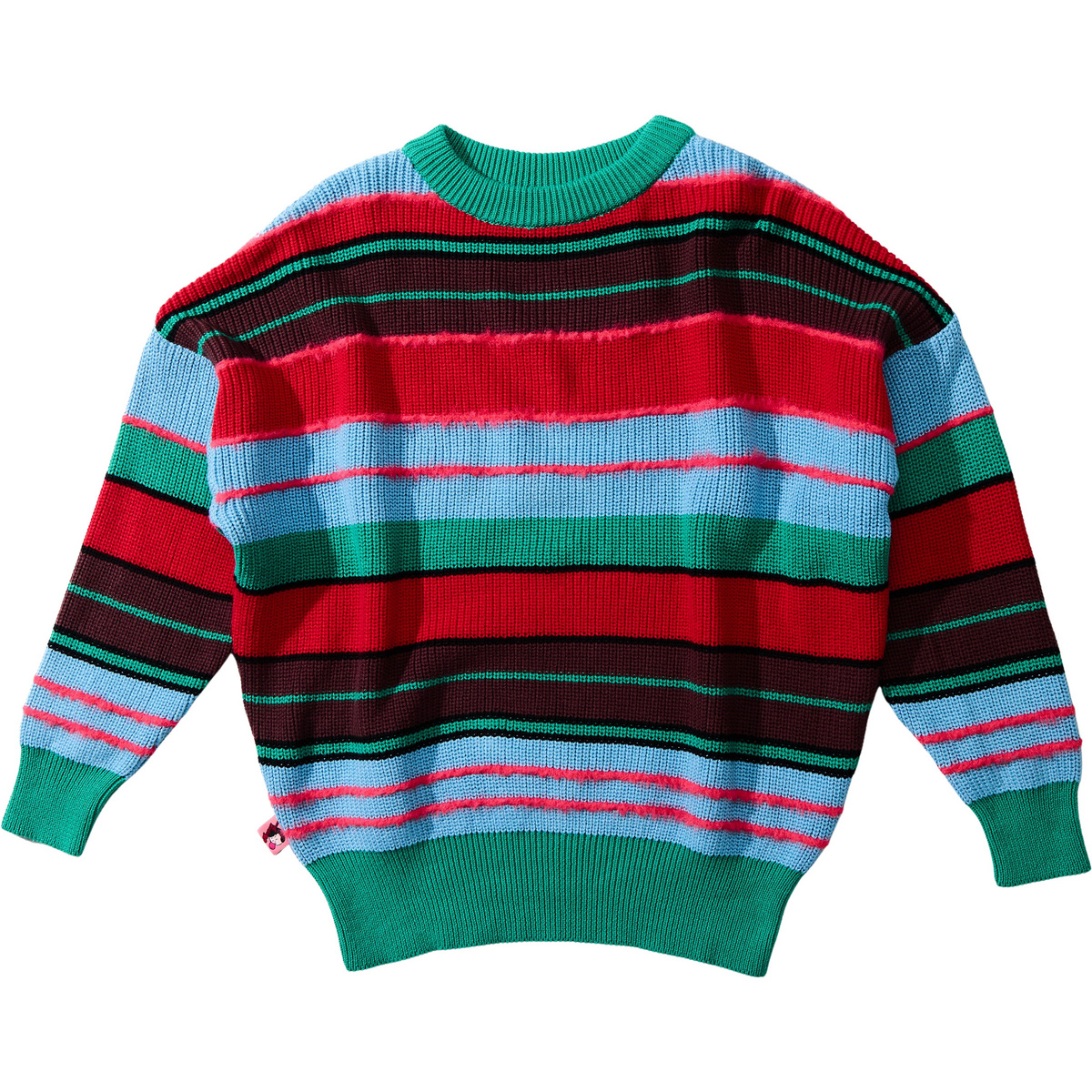Image of Brava Fabrics Donna Pullover Multistriped Batwing