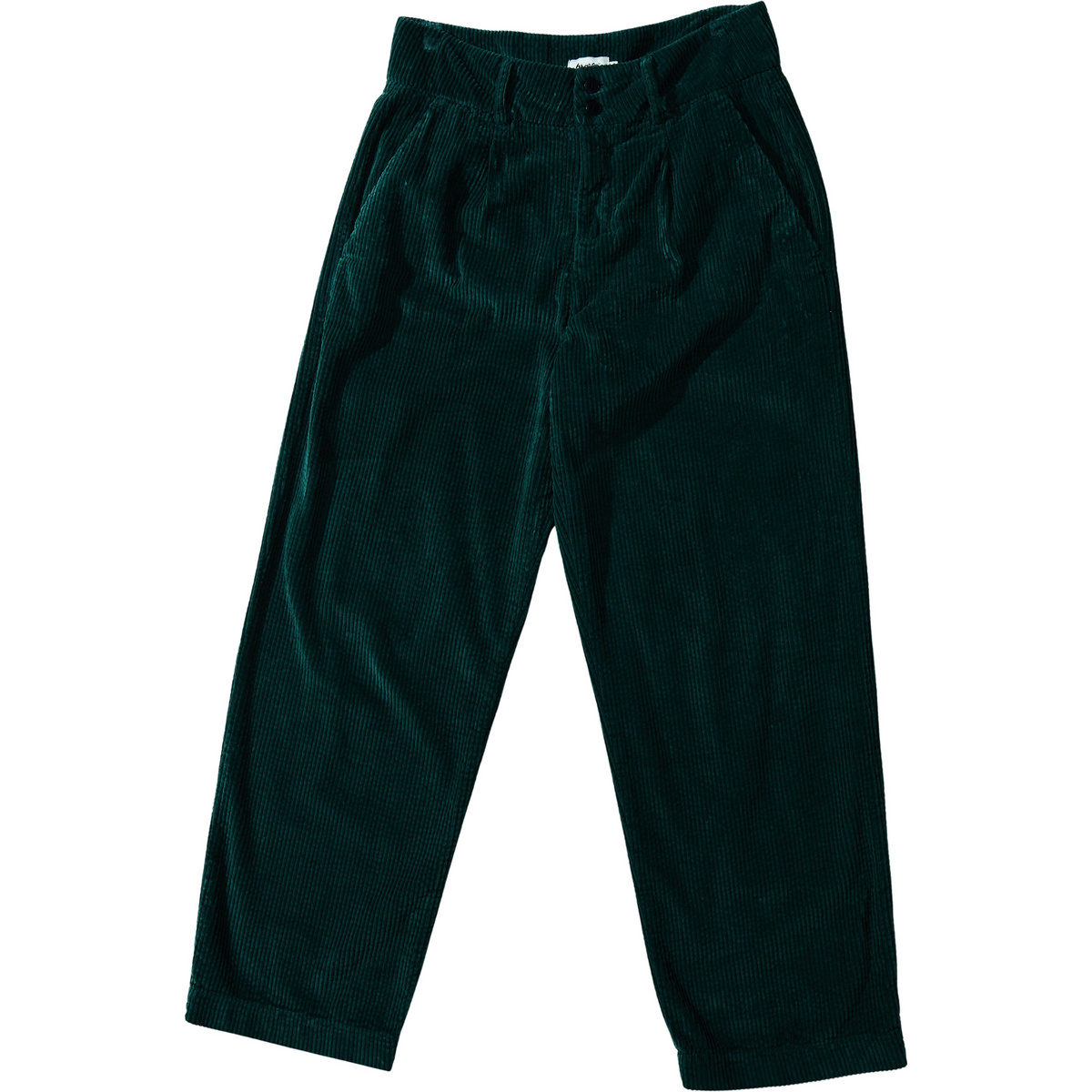 Brava Fabrics Donna Pantaloni Corduroy Pleated (Taglia S, Turchese)