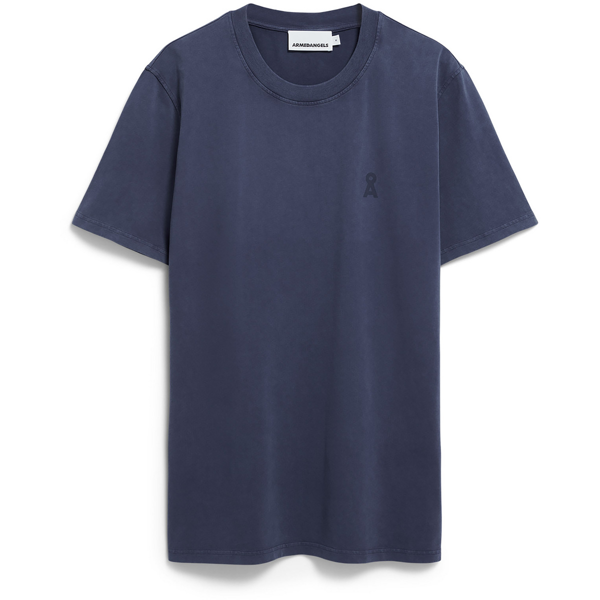 Armedangels Herren Iconic å Maarkos Gmtdye T-Shirt (Größe M, blue noon washed