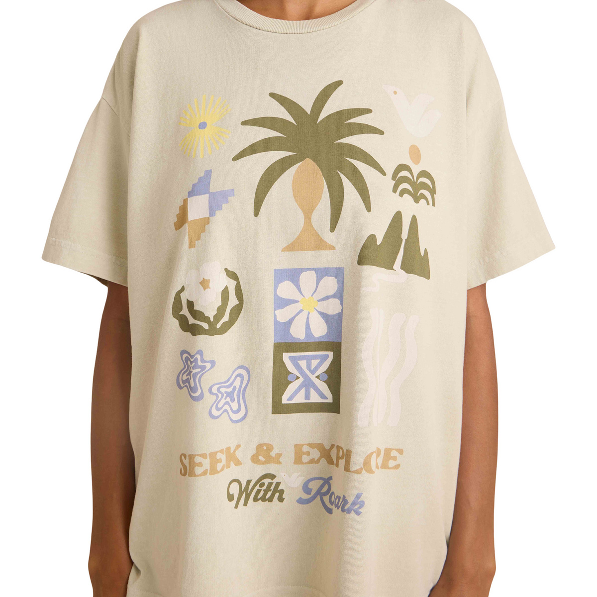 Roark Donna Maglietta Seeker Oversized (Taglia M, Verde)