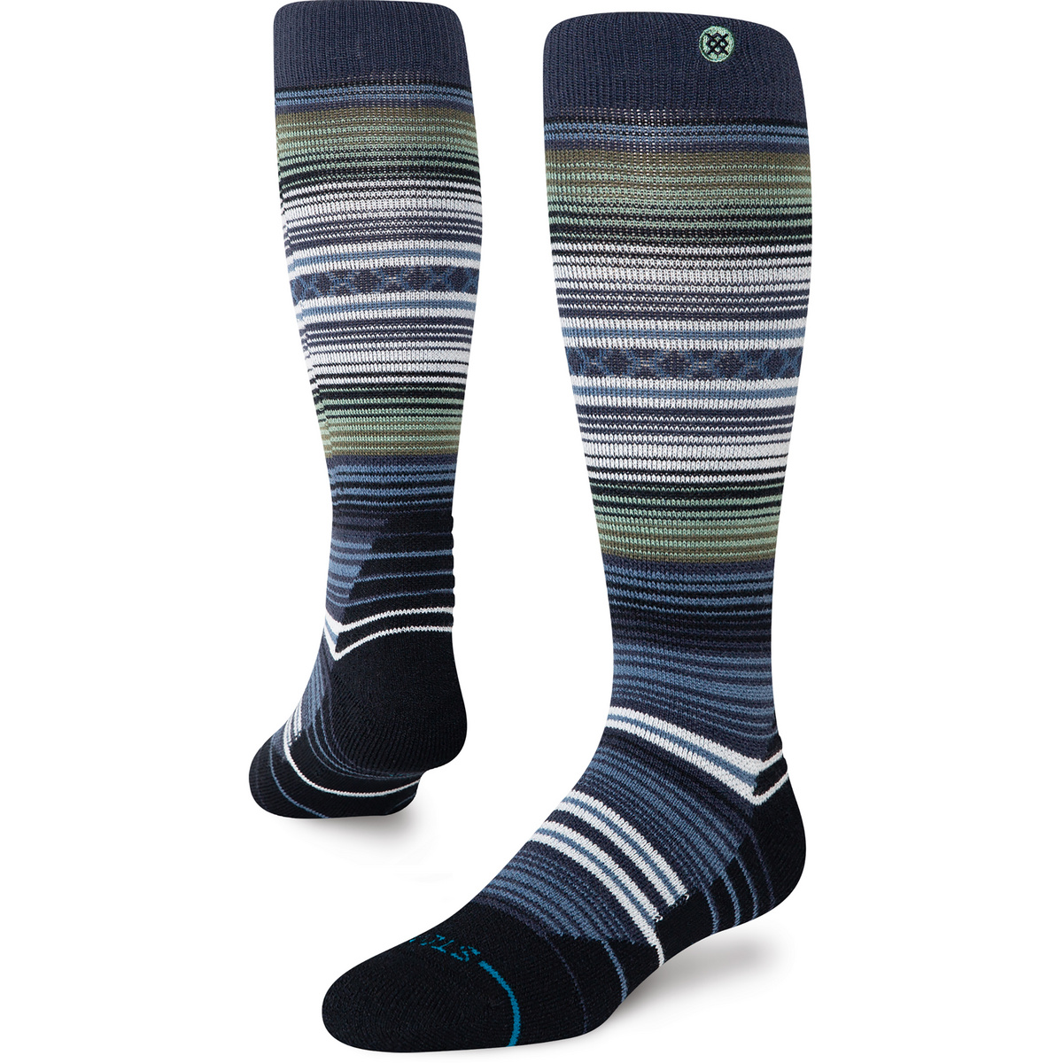 Image of Stance Calzini Curren Mid Wool Snow