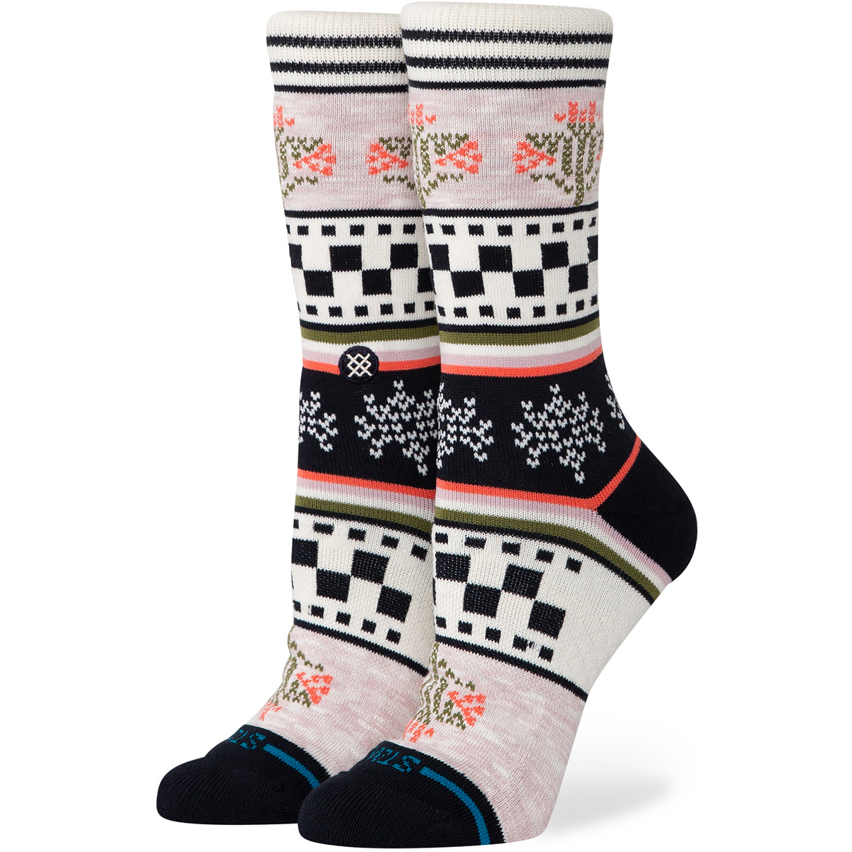 Image of Stance Donna Calzini Winter Bloom Crew