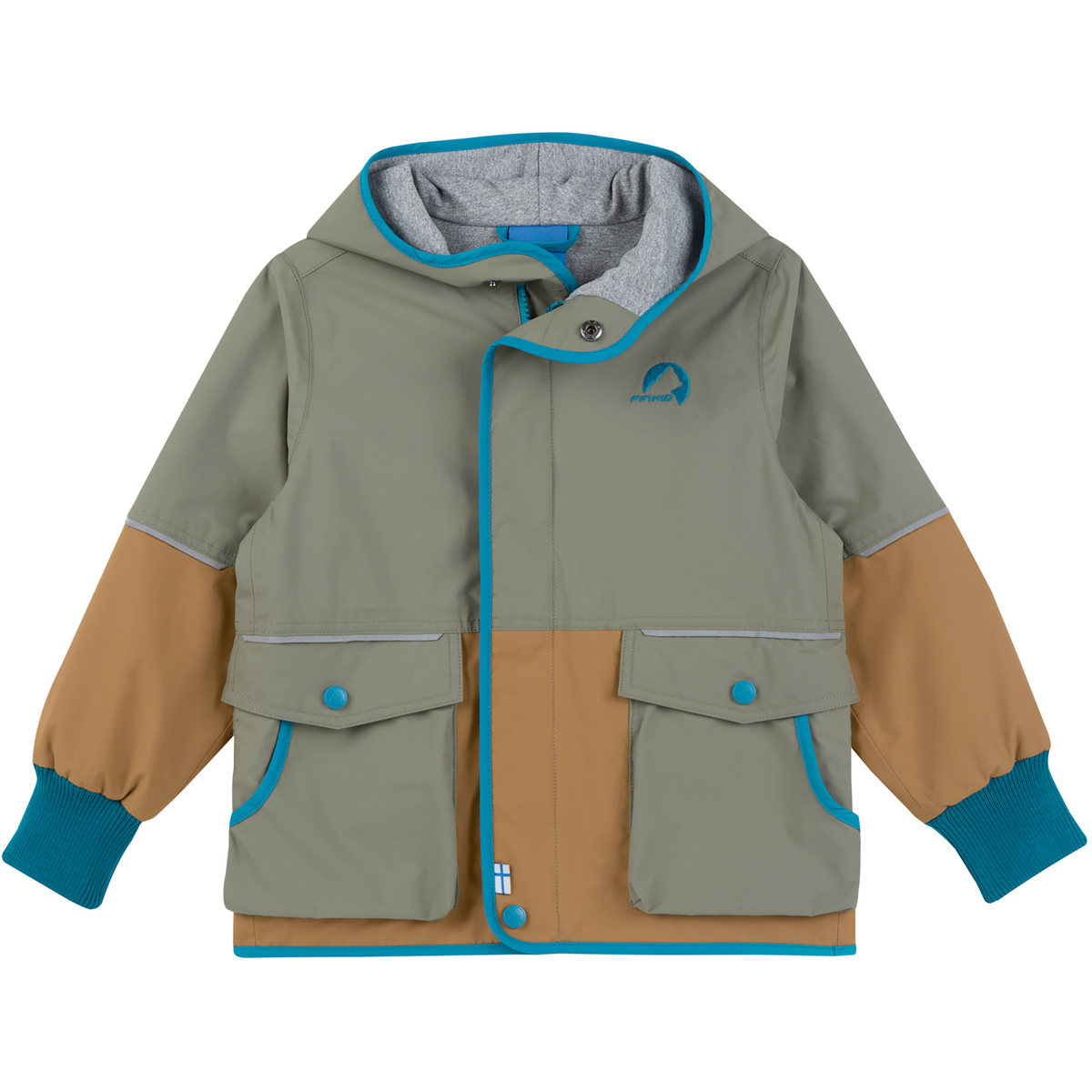 Finkid Kinder Kiva Move Jacke (Größe 122 , gruen)