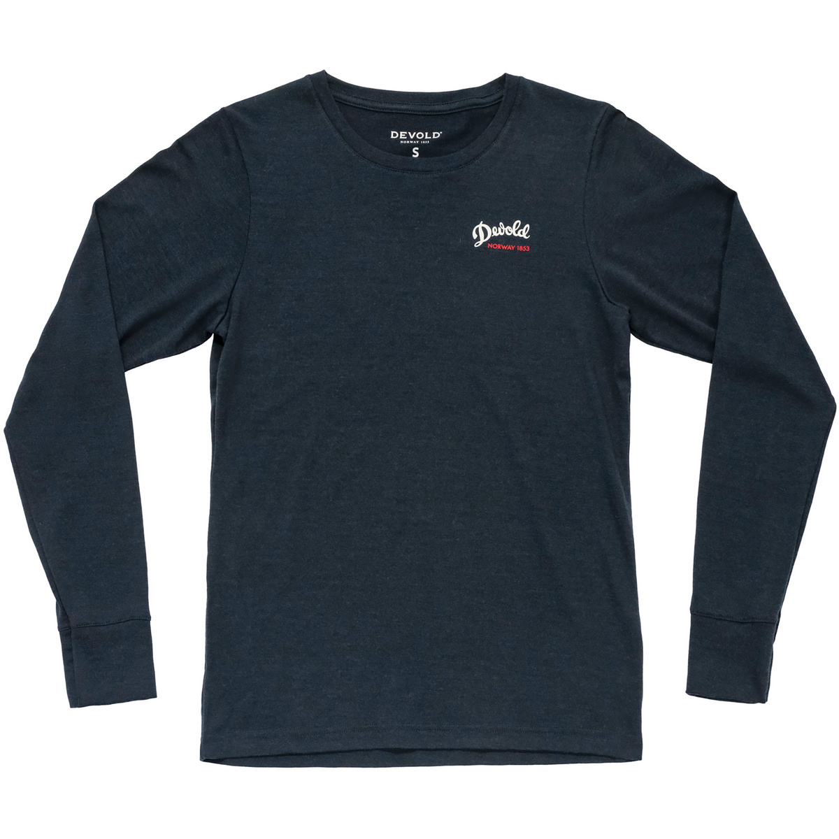 Devold Damen Classic Script Longsleeve (Größe S, blau)