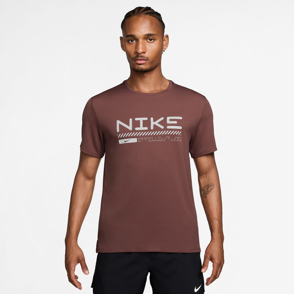 Nike Herren Winter Miler T-Shirt (Größe M, rot)