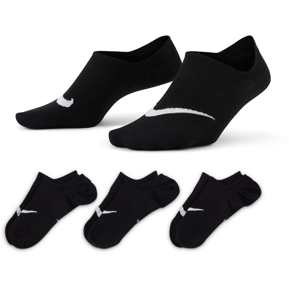 Nike Everyday Plus Lightweight Socken (Größe 34 , schwarz)