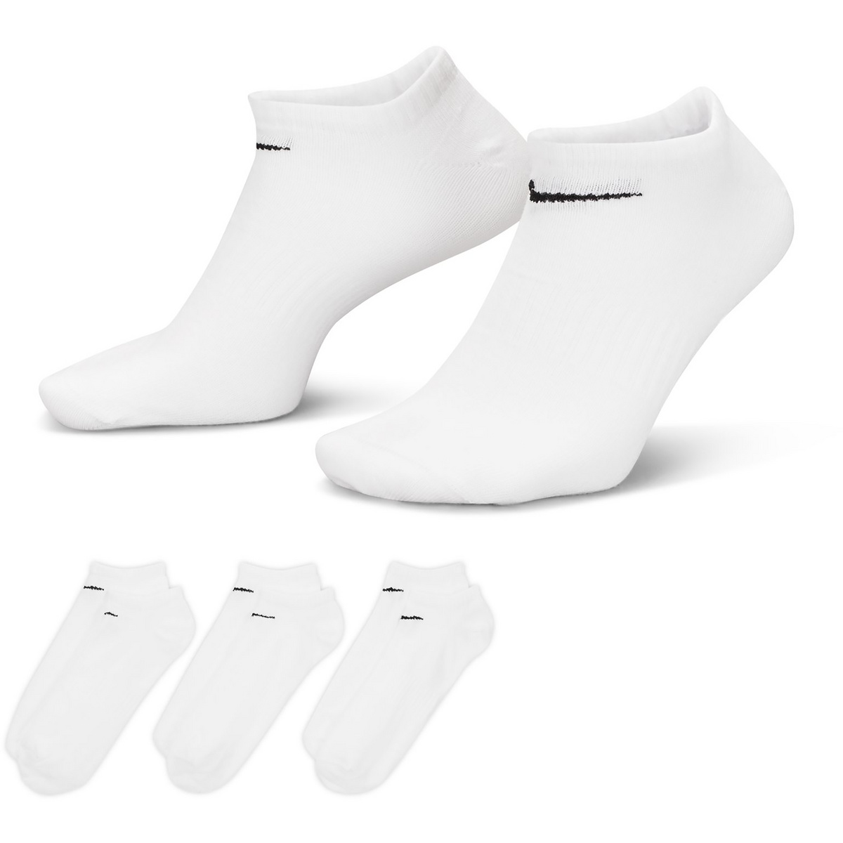 Nike Everyday Lightweight 3er Pack Socken (Größe 34 , weiss)