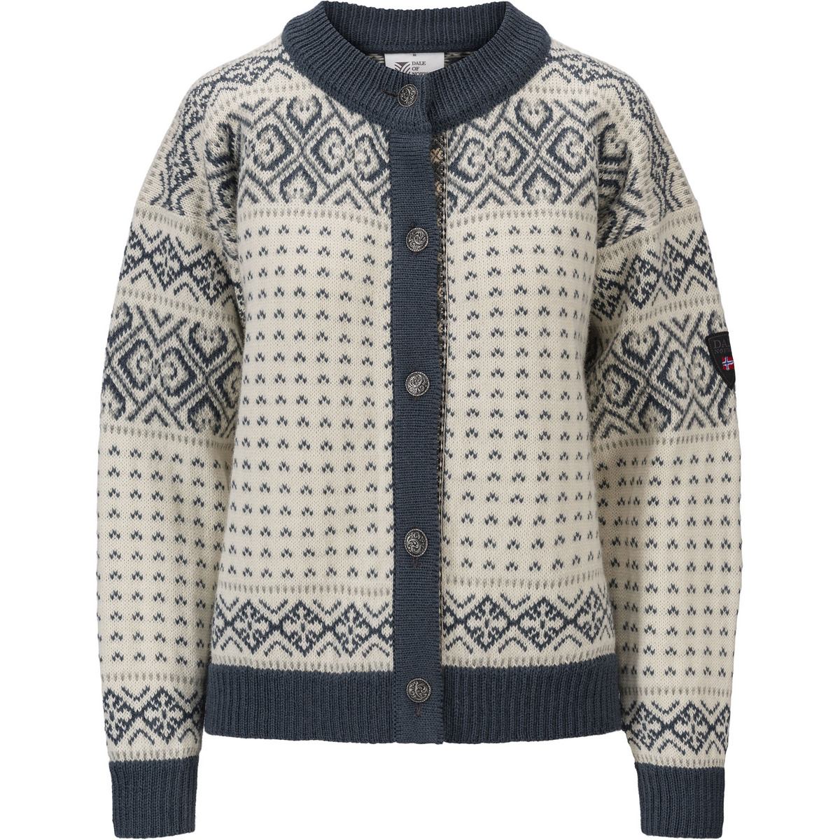 Dale of Norway Femme Veste Hannah Cardigan (taille M, Blanc)