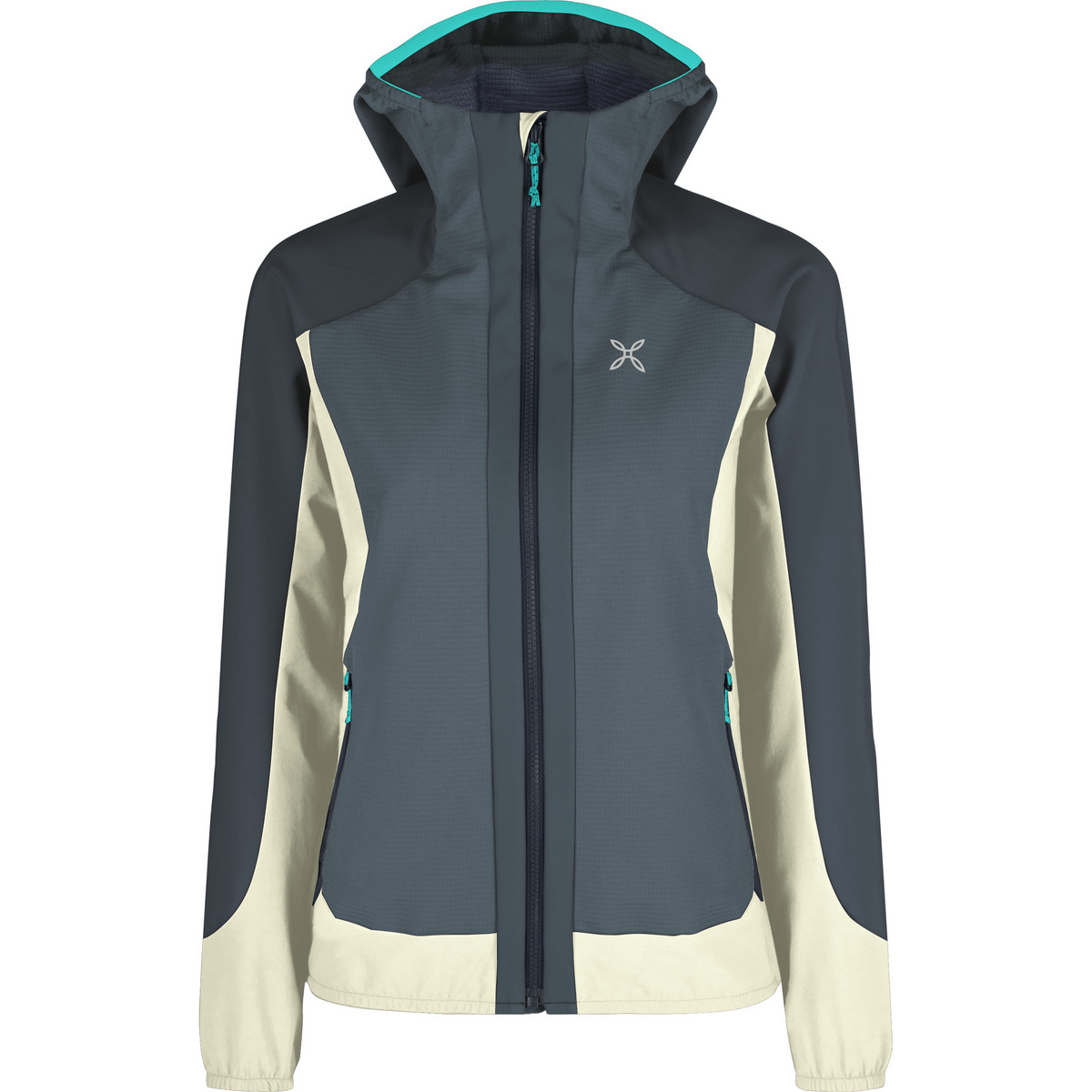 Montura Damen Dolomiti Wind Hoodie Jacke (Größe M, grau)