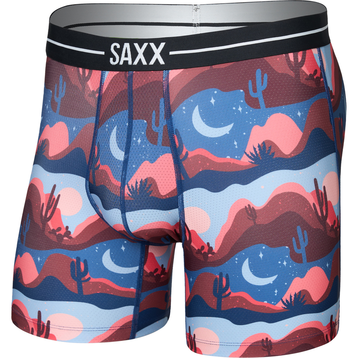 Saxx Underwear Uomo Boxer Volt Breathable Mesh Brief (Taglia M, Rosso)