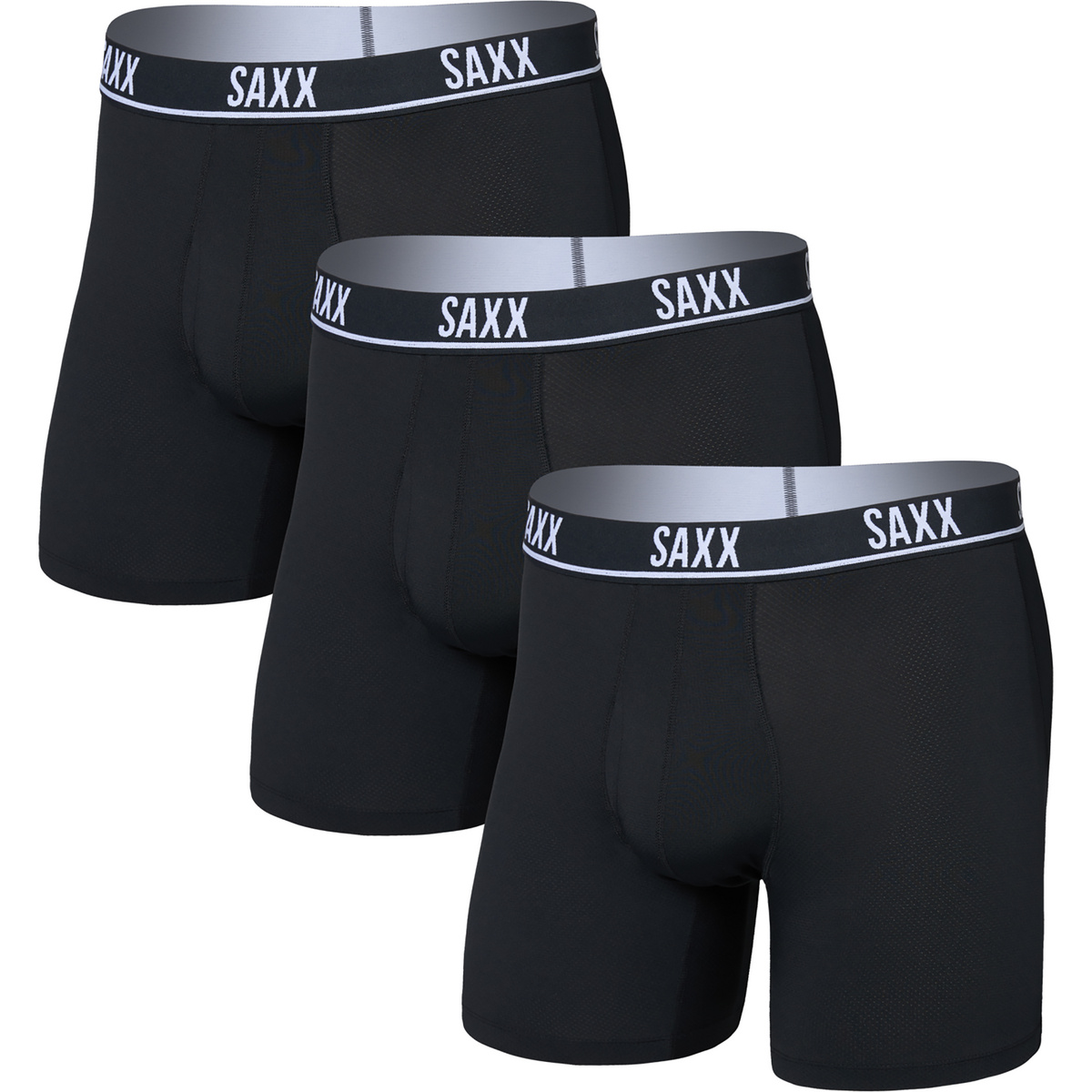 Saxx Underwear Homme Boxer Essential Performance 3er Pack (taille M, Noir)