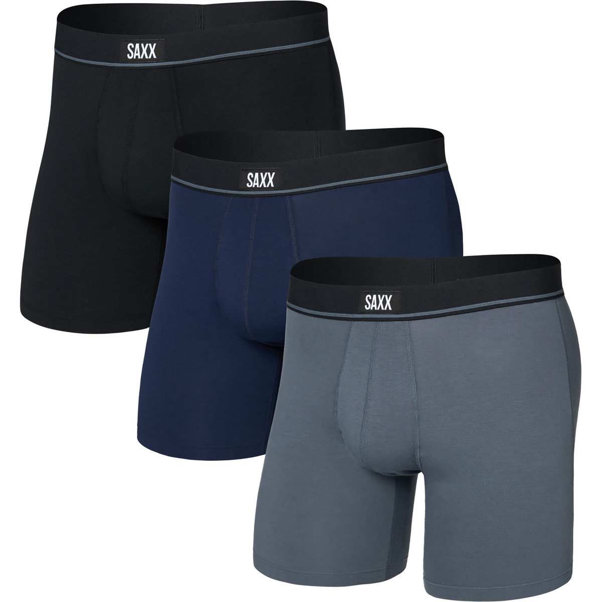Image of Saxx Underwear Uomo Boxer Essential Cotton Brief Fly 3er Pack