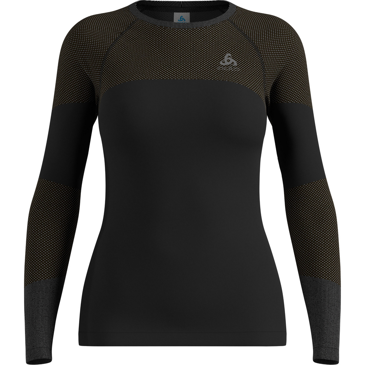 Odlo Femme T-shirt long Fundamentals Performance Warm (taille XL, Noir)