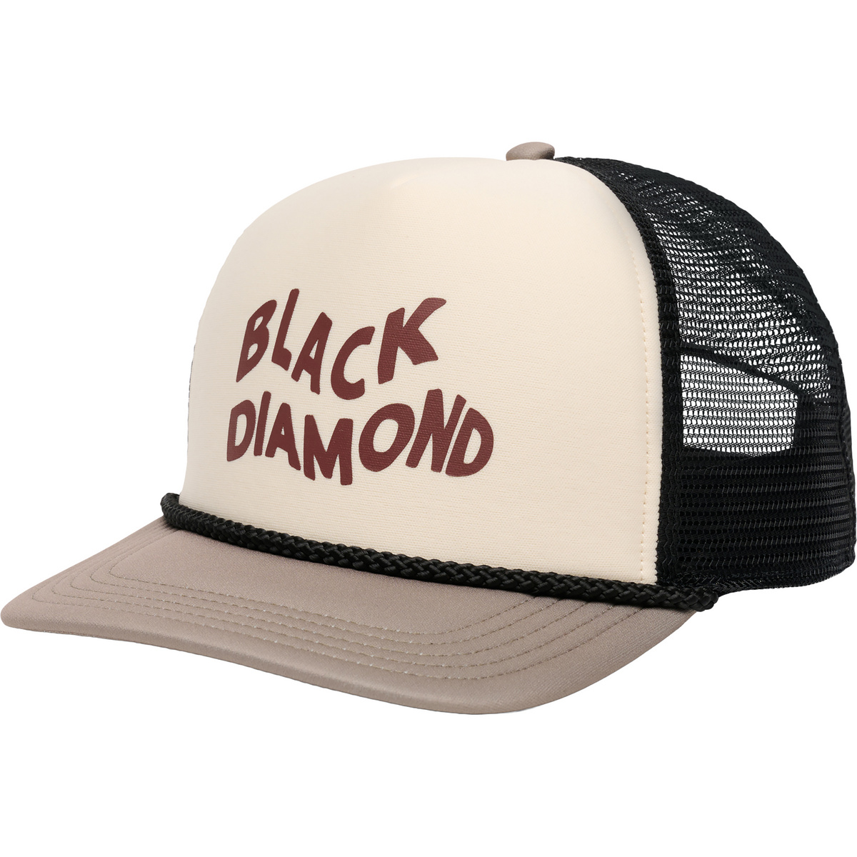 Black Diamond Flat Bill Trucker Cap (Größe ONE SIZE, beige)