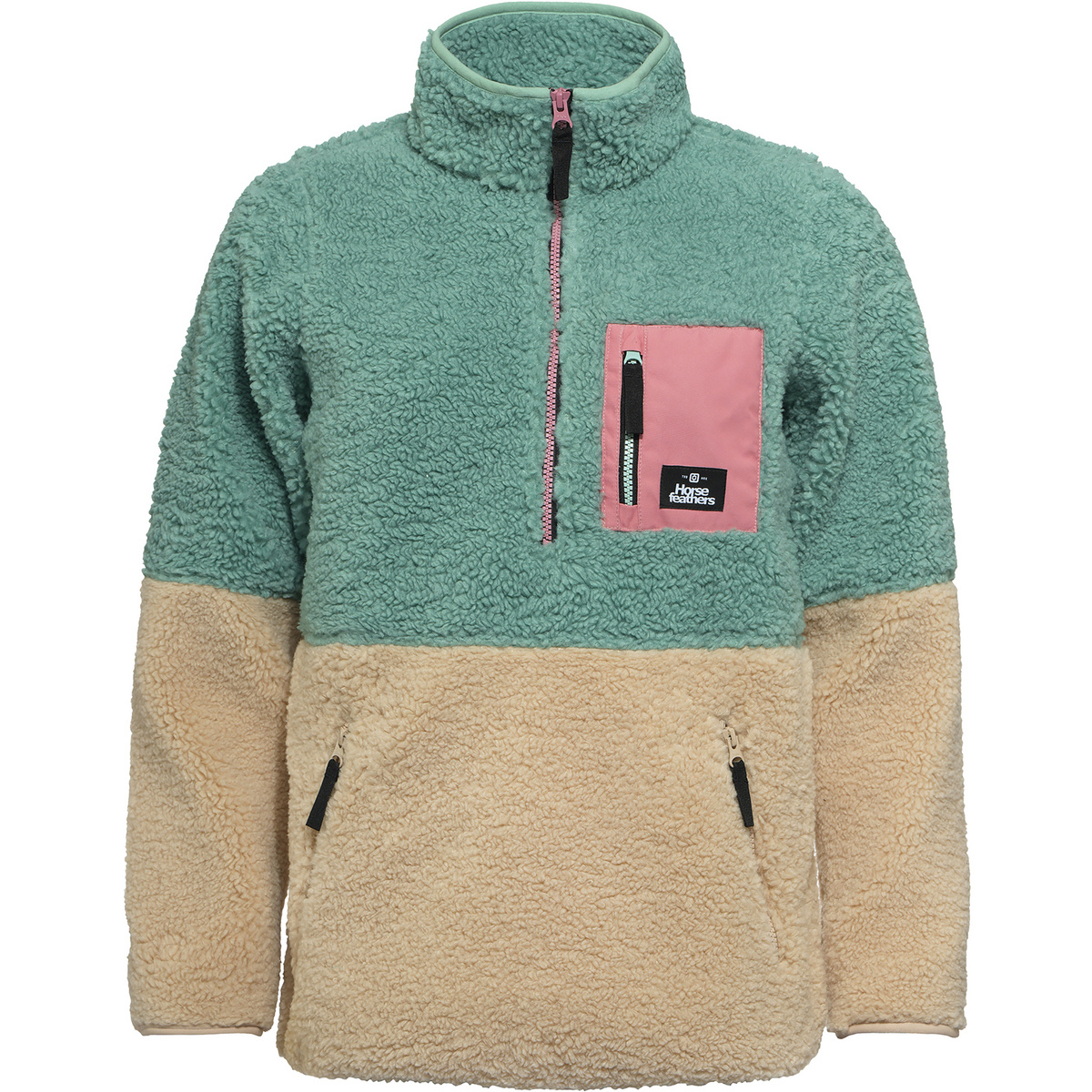 Horsefeathers Damen Elvira Fleece Pullover (Größe XL, gruen)