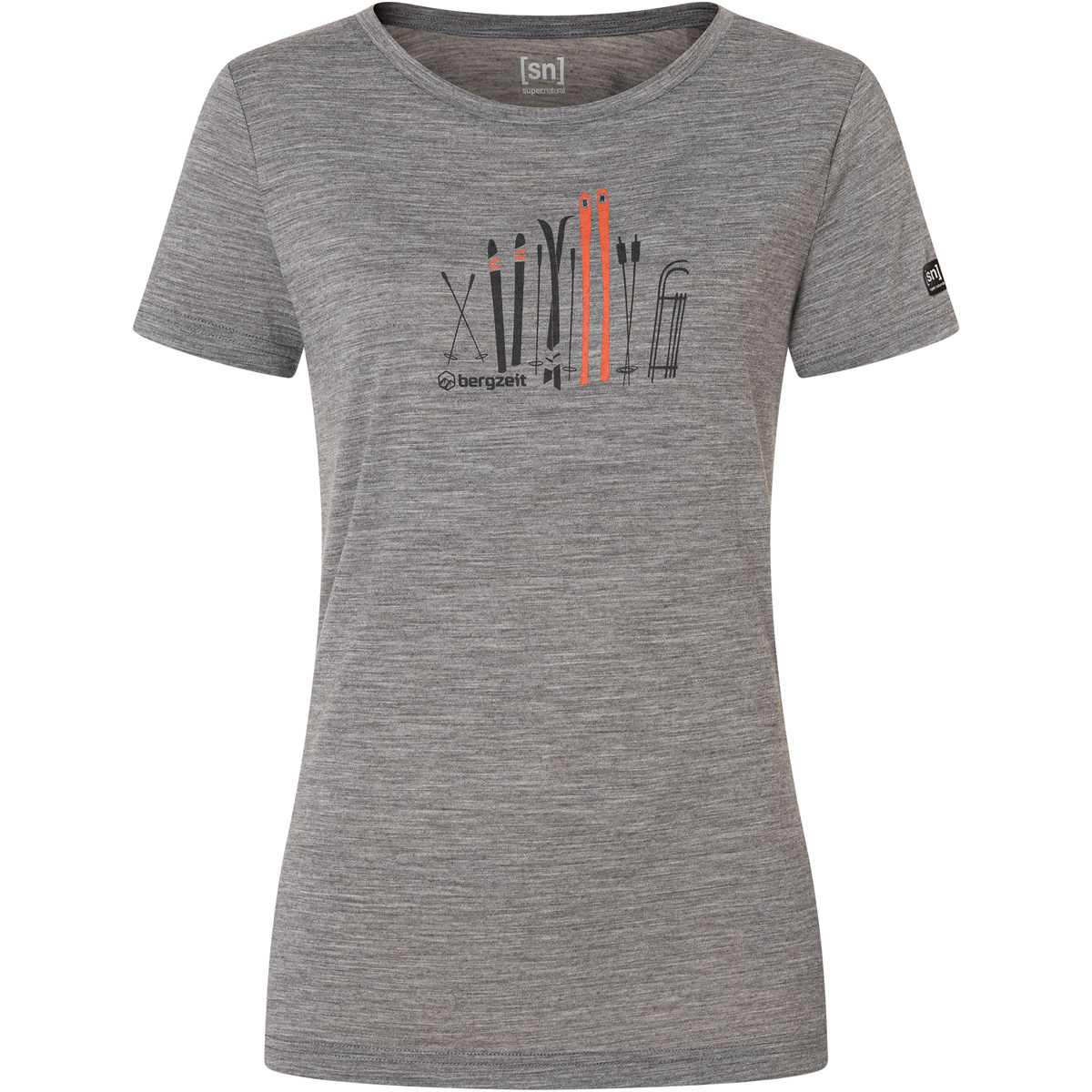 Image of Bergzeit Basics Damen Super.Natural Ski Shelter T-Shirt