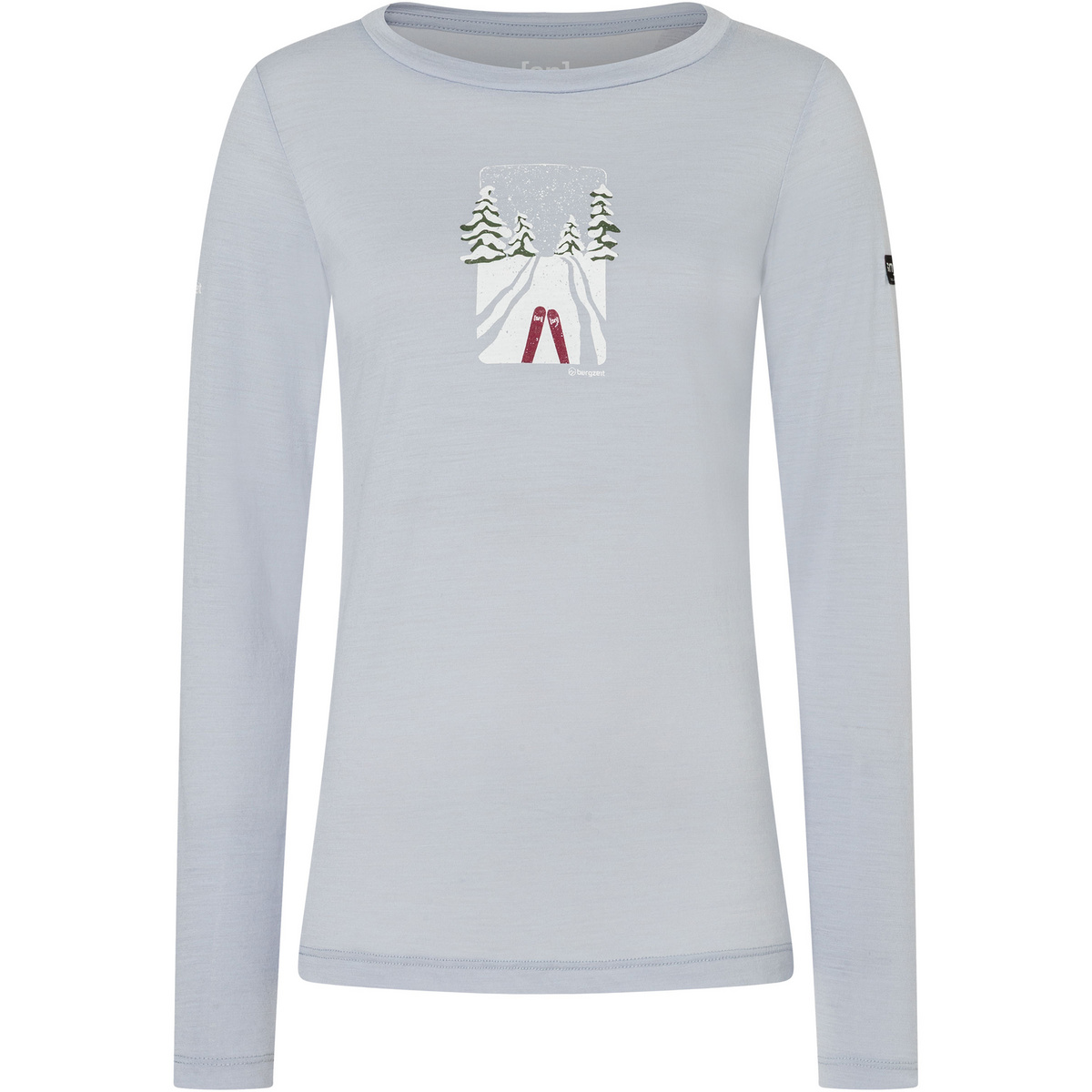 Image of Bergzeit Basics Donna Maglia a manica lunga Super.Natural Forest Trails