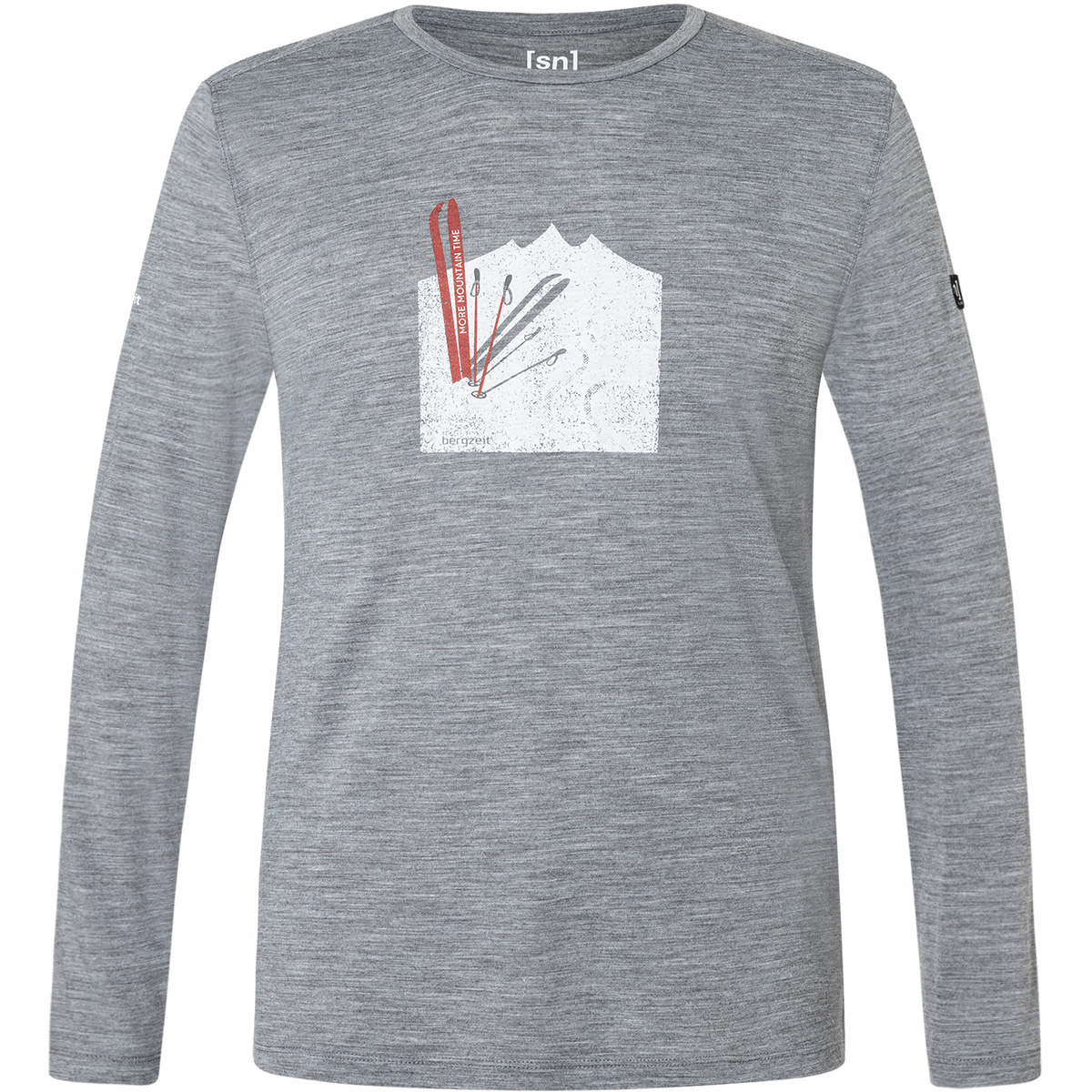 Image of Bergzeit Basics Uomo Maglia a manica lunga Super.Natural Descent Break