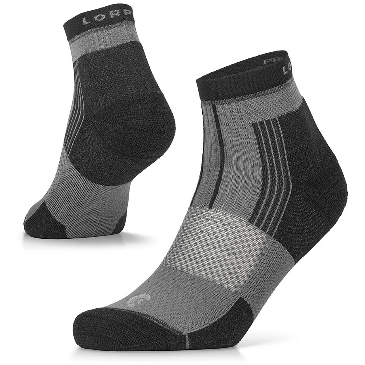 Lorpen Pro Ultra Run Shorty Socken (Größe 35 , grau)