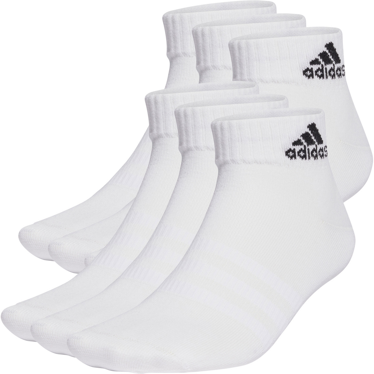 adidas Chaussettes Thin&Light Ankle 6er Pack (taille 34 , Blanc)