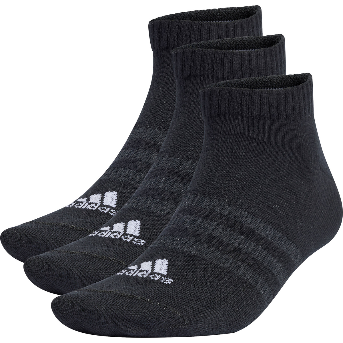 adidas Calzini Thin&Light Low Cut 3er Pack (Taglia 37 , Nero)
