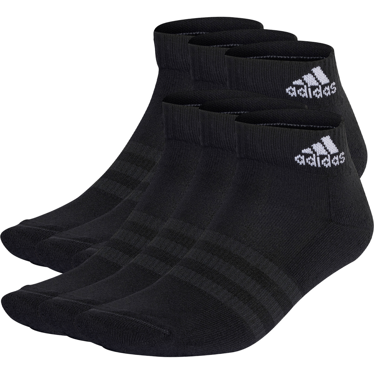 adidas Chaussettes Ankle 6er Pack (taille 34 , Noir)