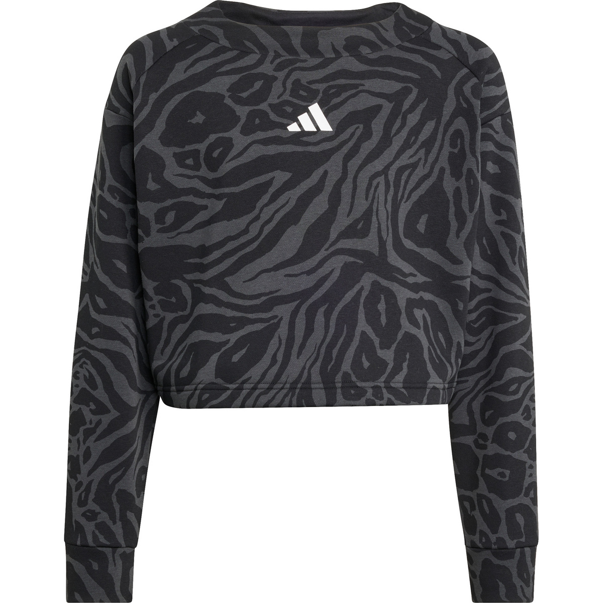 adidas Bambino Pullover Future Icons Cropped (Taglia 164, Nero)