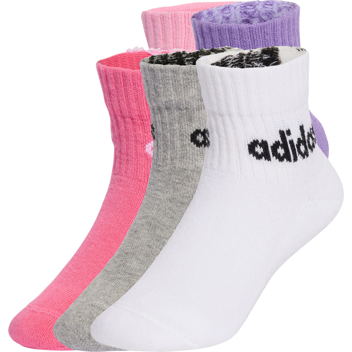 adidas Sportswear Enfants Chaussettes Linear Ankle 5er Pack (taille 22 , Rose vif)