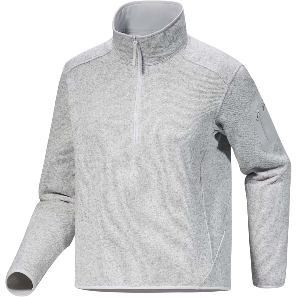 Arcteryx Donna Maglia a manica lunga Covert Zip Neck (Taglia XS, Bianco)