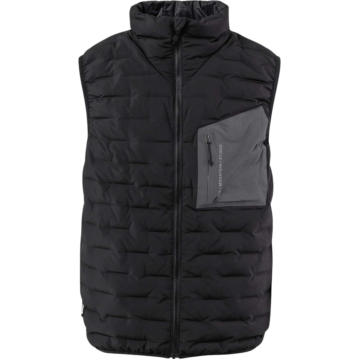 The Mountain Studio Uomo Gilet Reversible Light (Taglia XL, Nero)