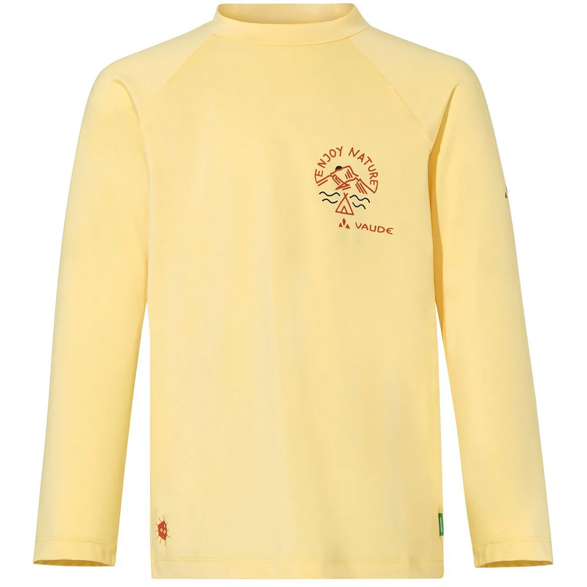 Vaude Bambino Maglia a manica lunga Solaro III (Taglia 146 , Giallo)