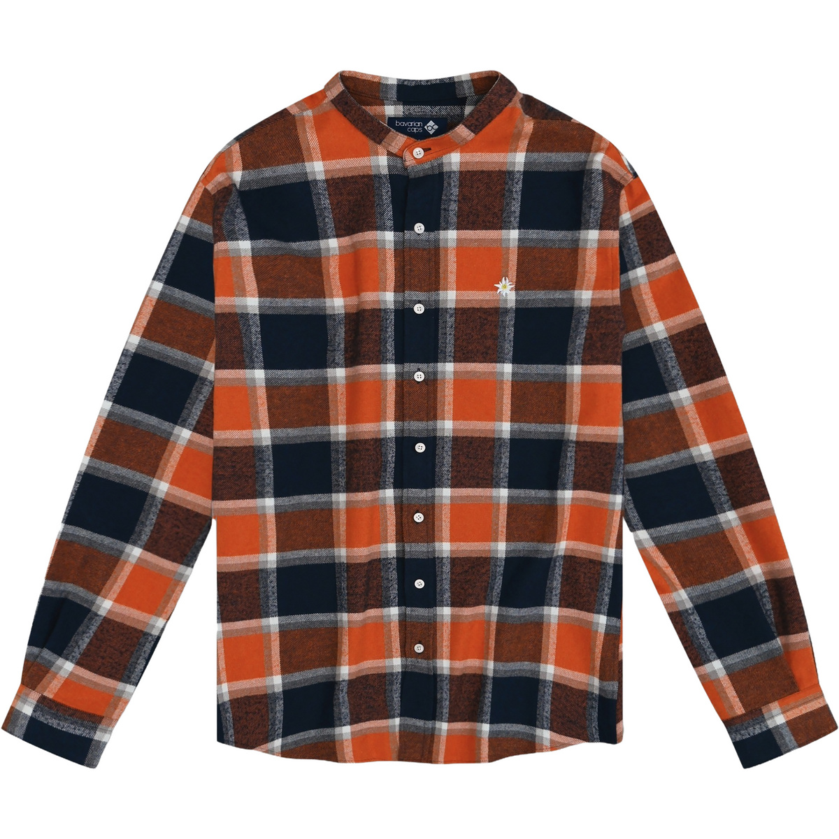 Image of Bavarian Caps Uomo Camicia Edelweiß Flanell