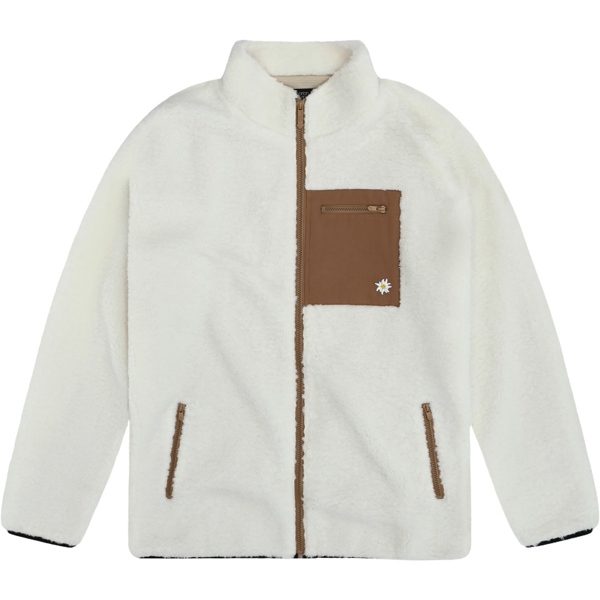 Image of Bavarian Caps Herren Edelweiß Sherpa Jacke